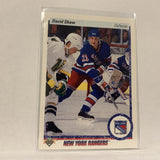 #15 David Shaw New York Rangers   1990-91 Upper Deck Hockey Card A2R