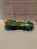 Clear Yellow Racer CFL02 2011 Hot Wheels Toy Diecast Car