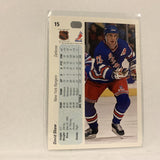 #15 David Shaw New York Rangers   1990-91 Upper Deck Hockey Card A2R