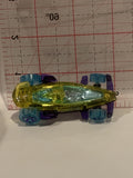 Clear Yellow Racer CFL02 2011 Hot Wheels Toy Diecast Car