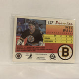 #127 Wes Walz Bosoton Bruins   1991-92 O-Pee-Chee Hockey Card A2S