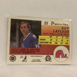 #55 Guy Lafleur Quebec Nordiques   1991-92 O-Pee-Chee Hockey Card A2S