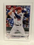 #158 Riley Adams Rookie Washington Nationals 2022 Topps Series One Baseball Card