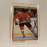 #58 Steve Larmer Chicago Blackhawks   1991-92 O-Pee-Chee Hockey Card A2S