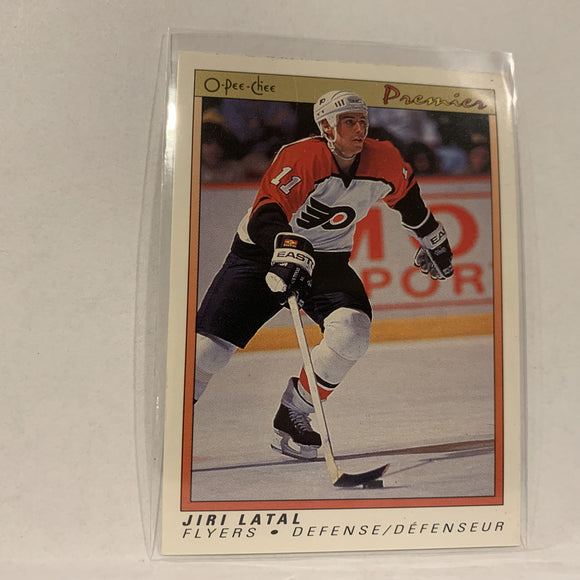 #59 Jiri Latal Philadelphia Flyers   1991-92 O-Pee-Chee Hockey Card A2S