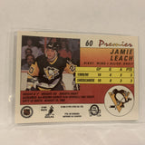 #60 Jamie Leach Pittsburgh Penguins   1991-92 O-Pee-Chee Hockey Card A2S