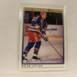 #61 Brian Leetch New York Rangers   1991-92 O-Pee-Chee Hockey Card A2S