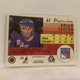 #61 Brian Leetch New York Rangers   1991-92 O-Pee-Chee Hockey Card A2S