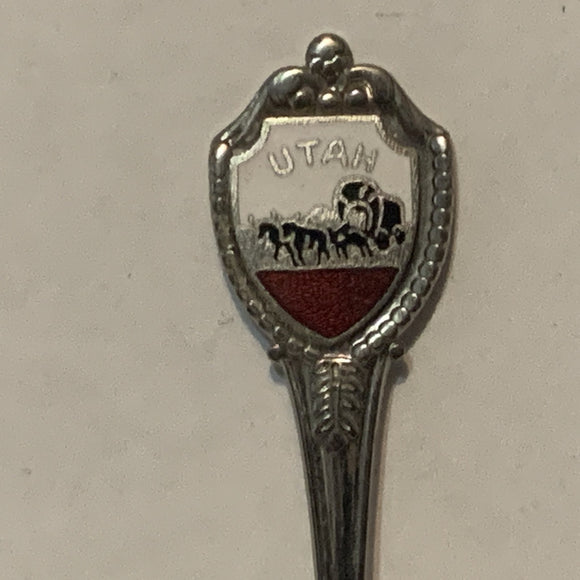 Utah Covered Wagon collectable Souvenir Spoon PM