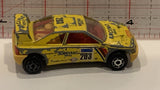Yellow Peugeot 1/60 Majorette Toy Diecast Car