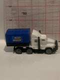 White Blue Heavy Hauler Semi Truck Unbranded Toy Diecast Car