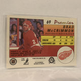 #69 Brad McCrimmon Detroit Red Wings   1991-92 O-Pee-Chee Hockey Card A2S