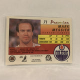 #71 Mark Messier Edmonton Oilers   1991-92 O-Pee-Chee Hockey Card A2S