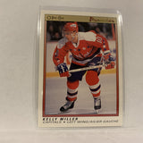 #72 Kelly Miller Washington Capitals   1991-92 O-Pee-Chee Hockey Card A2S