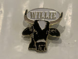 Willie Cow Steer Lapel Hat Pin DE