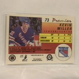 #73 Kevin Miller New York Rangers   1991-92 O-Pee-Chee Hockey Card A2S