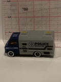 Blue Grey Police Emergency Unit Van Unbranded Toy Diecast Car