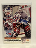 #143 Mike Richter New York Rangers 1994-95 Fleer Ultra Hockey Card