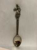 Woman Holding a Basket Souvenir Spoon
