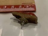 Red Lobster on Driftwood Lapel Hat Pin DE