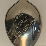 Expo 86 Mascot  1986 World Exposition collectable Souvenir Spoon PN