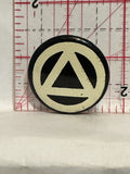 Circle Triangle Design Button Pinback
