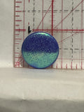 Blue Sparkly Design Button Pinback