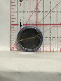 Blue Sparkly Design Button Pinback