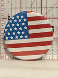 USA American Flag Button Pinback