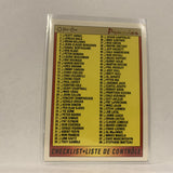 #132 Checklist    1991-92 O-Pee-Chee Hockey Card A2T