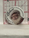 Make-A-Wish Believe Macy's Santa Claus Button Pinback