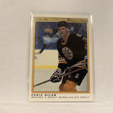 #85 Chris Nilan Boston Bruins   1991-92 O-Pee-Chee Hockey Card A2U