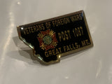 Veterans of Foreign Wars Post 1087 Great Falls MT Lapel Hat Pin DF