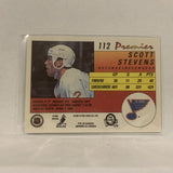 #112 Scott Stevens St Louis Blues   1991-92 O-Pee-Chee Hockey Card A2U