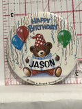 Happy Brithday Jason 1986 Button Pinback
