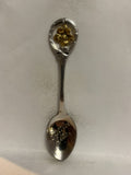 Stettler Alta Alberta Wild Rose Souvenir Spoon