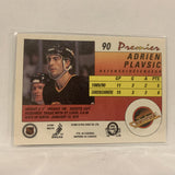 #90 Adrien Plavsic Vancouver Canucks   1991-92 O-Pee-Chee Hockey Card A2U