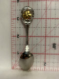 Stettler Alta Alberta Wild Rose Souvenir Spoon