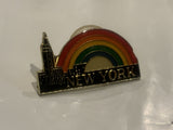 New York City Rainbow Lapel Hat Pin DF