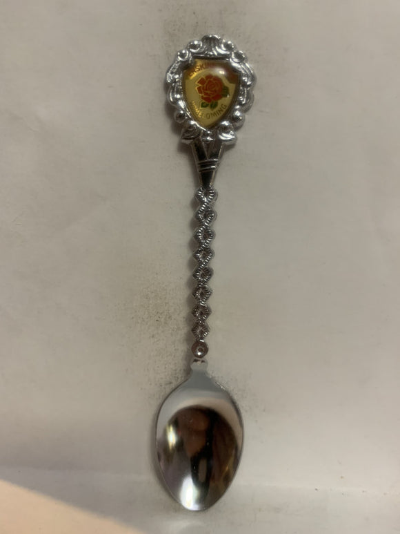 Erskine School Homecoming Alberta Rose Flower Souvenir Spoon