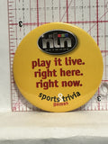 NTN Network sports & Trivia Games Button Pinback