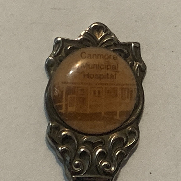 Canmore Municipal Hospital collectable Souvenir Spoon PO