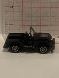 Black Police Jeep Hot Wheels Toy Diecast Car