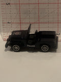 Black Police Jeep Hot Wheels Toy Diecast Car