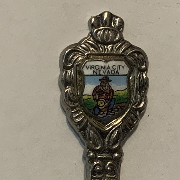 Virginia City Nevada Gold Panning collectable Souvenir Spoon PO