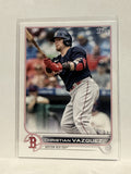 #63 Christian Vazquez Boston Red Sox 2022 Topps Series One Baseball Card