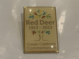 Red Deer 1913 2013 Create Celebrate Comemorate Lapel Hat Pin DG