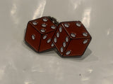 Pair of Dice Lapel Hat Pin DG