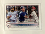 #48 Guerrero Jr Perez Ohtani Home Run Leaders 2022 Topps Series One Baseball Card