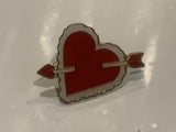 Valentine Heart Arrow Lapel Hat Pin DG